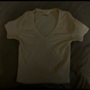 Oatmeal Cropped Top